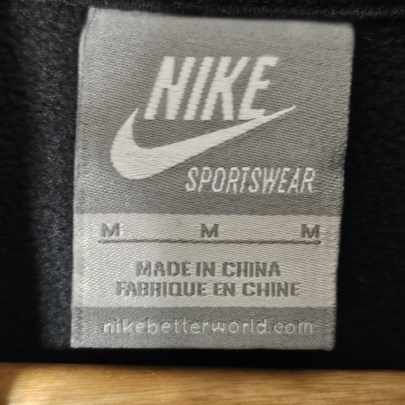 NIKE Tech Fleece Full Zip Dark GREY  AND RED Men Size M sweatshirt  CLEAN!!!! Vi - Picture 5 of 6